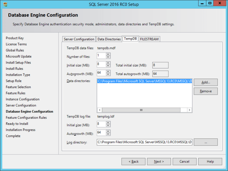 SSMS2016-TempDB